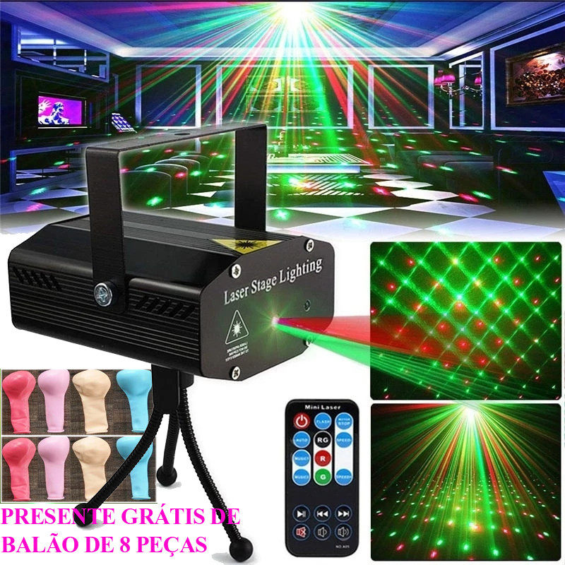 Angelila LED Party lights Strobe Stage Laser Lights Disco DJ Lights Sound Activated with Remote Control Projection Effect for Karaoke KTV Club Parties Wedding Bar Festivals Stage Birthday Dancing Christmas